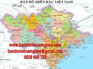 Bản đồ miền Bắc Việt Nam khổ lớn