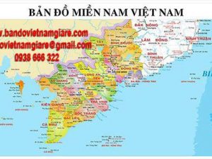 Bản đồ miền Nam Việt Nam khổ lớn