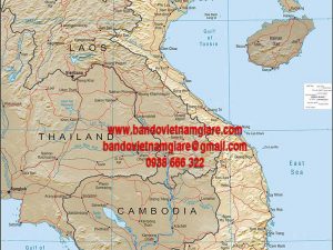 Bản đồ Việt Nam khổ lớn mẫu 6