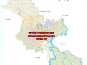 Bản đồ giao thông TPHCM 24 quận huyện khổ lớn