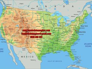 Bản đồ nước Mỹ khổ lớn mẫu 2