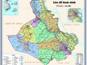 bản đồ các huyện của tỉnh An giang